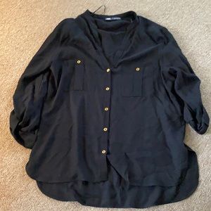 Women’s black blouse from Zara